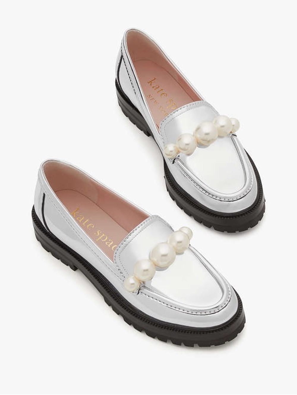 EUC Kate Spade Posh Pearl Loafers Size 9